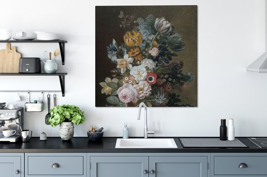 Peintures sur toile - Nature morte aux fleurs - Peinture d'Eelke Jelles Eelkema - 90x90 cm - Décoration murale