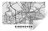 Muurstickers - Sticker Folie - Kaart - Eindhoven - Nederland - 120x80 cm - Plakfolie - Muurstickers Kinderkamer - Zelfklevend Behang - Zelfklevend behangpapier - Stickerfolie
