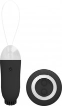 Jayden - Dual Rechargeable Vibrating Remote Toy - Black - Eggs
