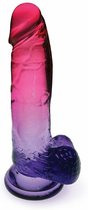 Shades - Large Jelly, Gradient, Pink and Plum - Silicone Dildos