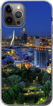 Geschikt voor iPhone 13 Pro hoesje - Rotterdam - Nederland - Skyline - Siliconen Telefoonhoesje