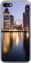 Geschikt voor iPhone SE 2020 hoesje - Rotterdam - Water - Wolkenkrabber - Siliconen Telefoonhoesje