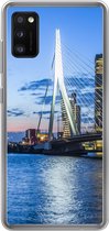 Geschikt voor Samsung Galaxy A41 hoesje - Rotterdam - Water - Skyline - Siliconen Telefoonhoesje