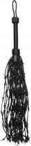 Leather Barbed Wire Flogger - Black - Bondage Toys