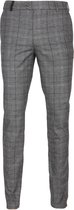 Suitable - Pantalon Milano Ruit Grijs - Slim-fit - Pantalon Heren maat 50