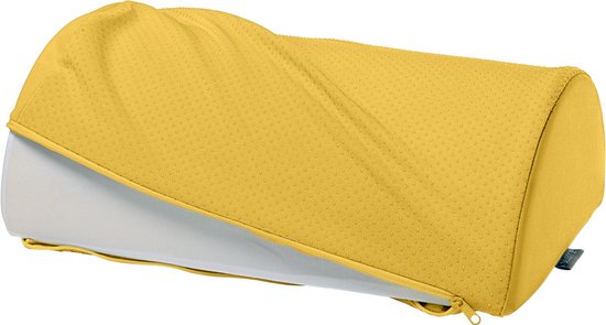Leitz Repose-Pieds Ergonomique Ergo Cosy Gris - Ajustable, Soulage Dos Et Épaules, Mousse Avec Housse Lavable