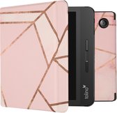iMoshion Ereader Cover / Hoesje Geschikt voor Tolino Vision 5 - iMoshion Design Slim Hard Case Bookcase - Roze / Pink Graphic