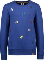 B.Nosy jongens sweater met mini color streepjes Lake Blue