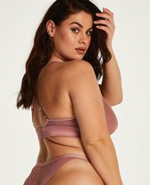 Hunkemöller Dames Lingerie Bralette Kristin Curvy Lucy Hale  - Roze - maat 2XL