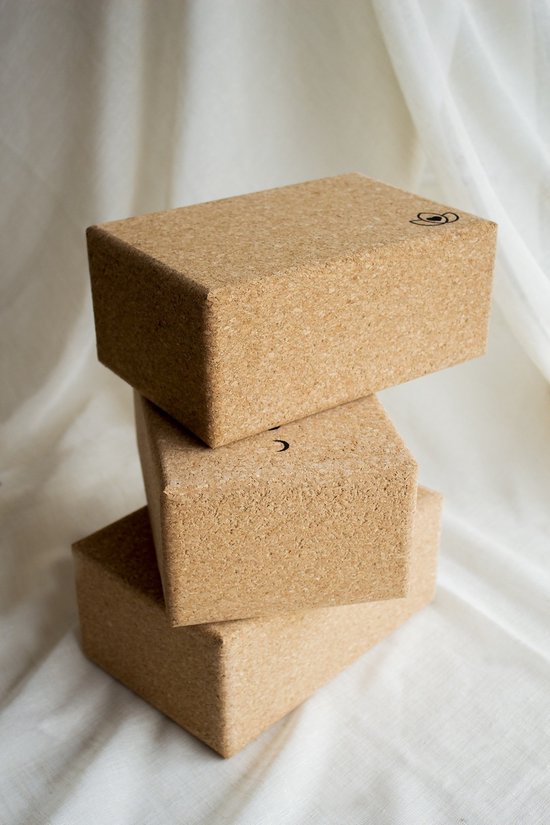 Yoga blok groot eco natuurkurk beach - Lotus van Lotus — afbeelding 2
