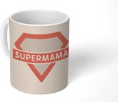 Mok - Koffiemok - Moeder - Supermama - Quotes - Spreuken - Mokken - 350 ML - Beker - Koffiemokken - Theemok - Mok met tekst