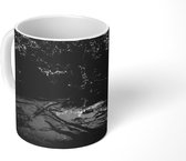 Mok - Helder meer in de jungle - zwart wit - 350 ML - Beker