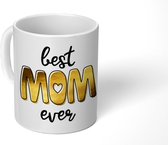 Mok - Koffiemok - Best mom ever - Quotes - Mama - Spreuken - Mokken - 350 ML - Beker - Koffiemokken - Theemok - Mok met tekst