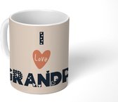 Mok - Koffiemok - Vaderdag - Cadeau voor man - Opa - I love grandpa - Quote - Spreuken - Mokken - 350 ML - Beker - Koffiemokken - Theemok - Mok met tekst - Vaderdag cadeau - Geschenk - Cadeautje voor hem - Tip - Mannen