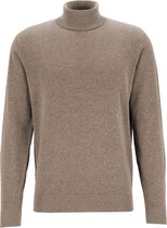 Redmond heren coltrui katoen - beige -  Maat: M