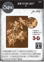 Sizzix 3D Embossing Folder - Texture Fades - Poinsettia