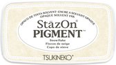 Stazon - Pigment Stempelkussen - Snowflake - 1 stuks - permanent inkt wit