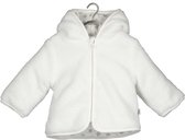 Blue Seven - newborn fleece jasje met capuchon - wit - Maat 68