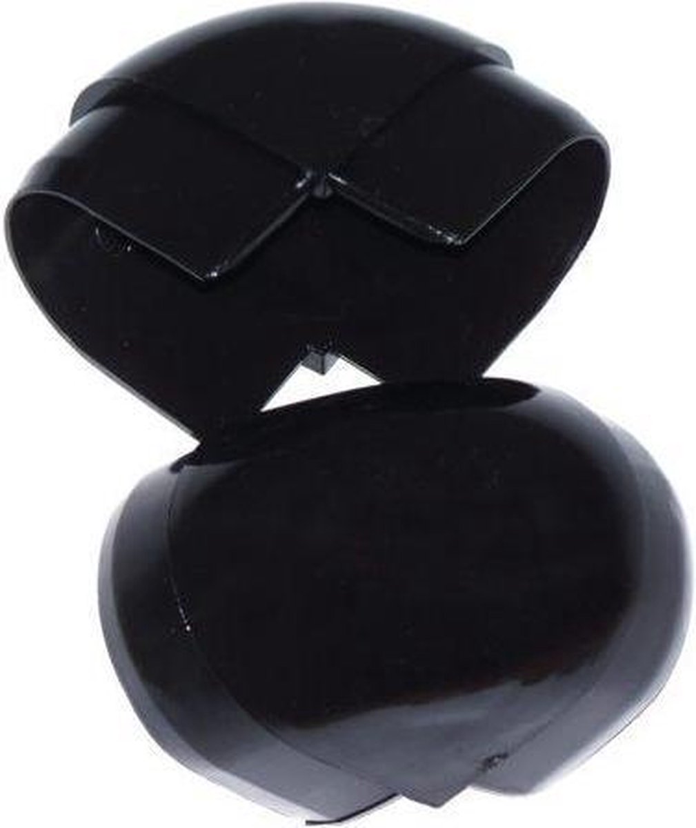 Dock Edge Steigerstootrand p-hoek zwart (2 stuks)