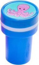 stempel inktvis meisjes 4 x 2,5 cm blauw