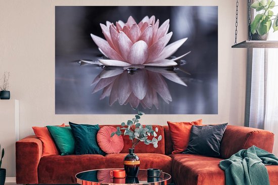 Affiche Fleur rose dans l'eau - 180x120 cm XXL