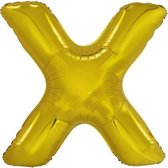 letterballon X folie 86 cm goud