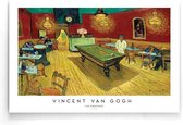 Walljar - Vincent van Gogh - Het Nachtcafé - Muurdecoratie - Poster