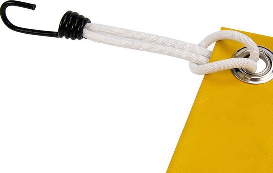 Afdekzeilwinkel - Spanner met haak 25cm elastiek wit spinhaak van Merkloos — afbeelding 5