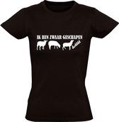 Ik ben zwaar geschapen Dames t-shirt | schaap | dier | dierendag | gewicht | cadeau | Zwart