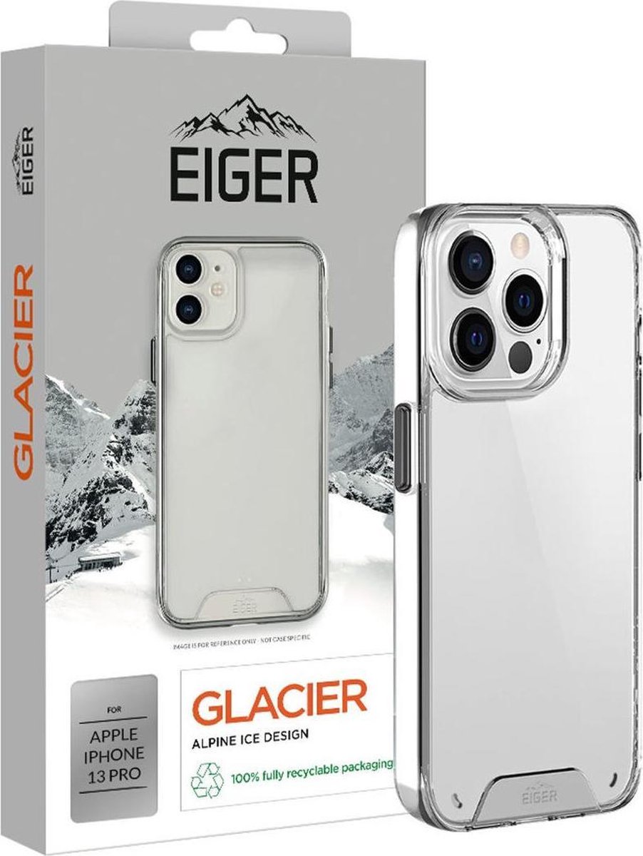 Eiger Glacier Series Apple iPhone 13 Pro Hoesje Transparant