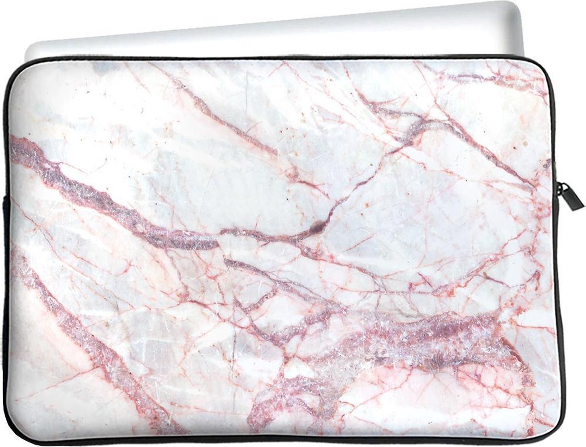 Samsung Galaxy Tab A7 Lite Sleeve - White Pink Marble - Designed by Cazy