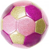 minivoetbal 15 cm roze