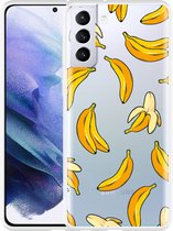 Hoesje Geschikt voor Samsung Galaxy S21 Plus Banana