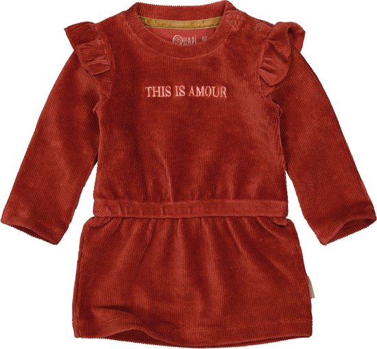 Quapi newborn baby meisjes jurk Malou Red Warm