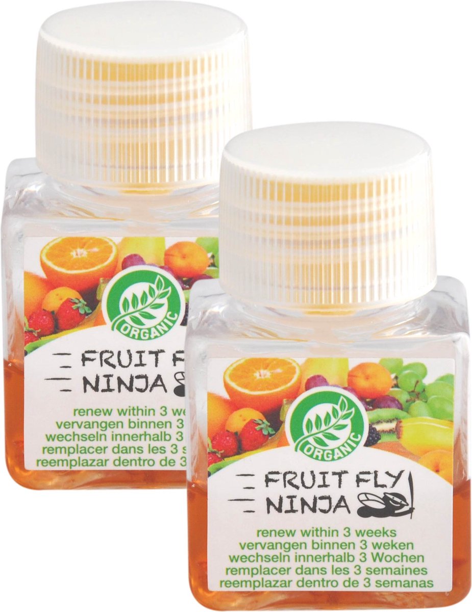 Super Ninja Piege a Moucherons – 12 Pièges - Pièges écologiques très  efficaces pour Les Mouches à Fruits à l'intérieur – jusqu'à 3 semaines par