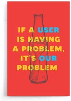 Walljar - User Problems - Muurdecoratie - Poster