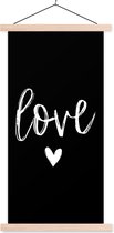 Posterhanger incl. Poster 40x80 cm - Schoolplaat - Quotes - Love - Spreuken - Textielposter - Blanke latten - Vaderdag cadeau - Geschenk - Cadeautje voor hem - Tip - Mannen