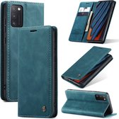 CASEME Hoesje Geschikt voor Samsung Galaxy A03s - Wallet Case - Blauw