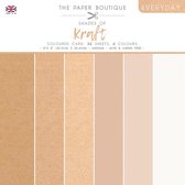 The Paper Boutique Kleur Papier - Kraft - 6x6 vellen - 20.3x20.3cm