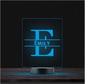 Led Lamp Met Naam - RGB 7 Kleuren - Emily