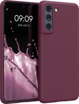 kwmobile telefoonhoesje voor Samsung Galaxy S21 FE - Hoesje voor smartphone - Back cover in bordeaux-violet