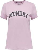 ONLY Weekday Life Reg S/S College Box ROSE M