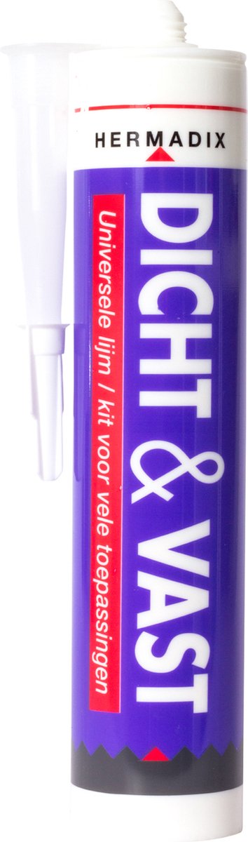 Hermadix dicht & vast lijmkit wit - 290 ml.