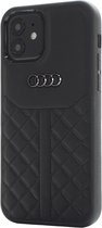 Zwart hoesje van Audi - Backcover - iPhone 13 - Q8 Serie - Genuine Leather