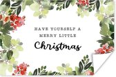 Poster Kerst - Quote - Planten - 60x40 cm - Kerstmis Decoratie - Kerstversiering - Kerstdecoratie Woonkamer - Kerstversiering - Kerstdecoratie voor binnen - Kerstmis