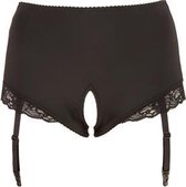 Plus Size Hoge Jarretelslip Met Open Kruis