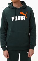 Puma Essentials+ 2 Col Big Logo Trui / Hoodie - Groen Heren - Maat XL