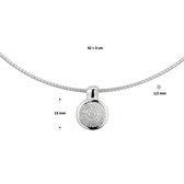Collier Rondje Zirkonia 1,5 Mm 42 + 3 Cm
