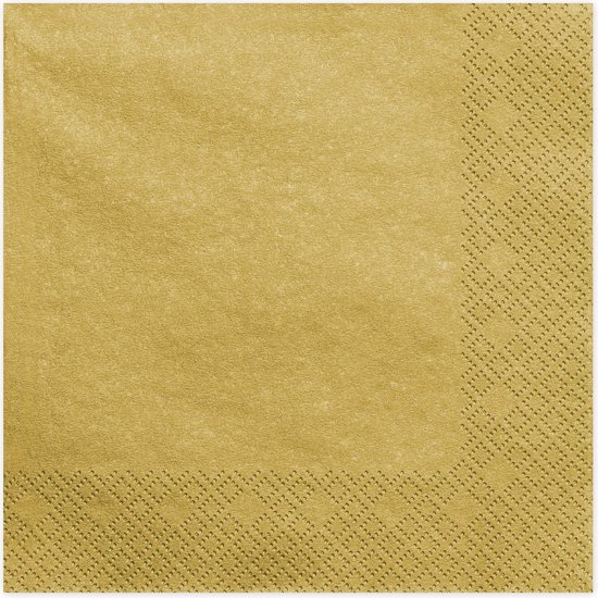 Papieren tafel goud gekleurd 40 x 40 cm - Goud wegwerp... | bol.com