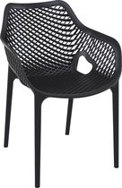 Chaise de jardin / patio Alterego en plastique noir 'SISTER'